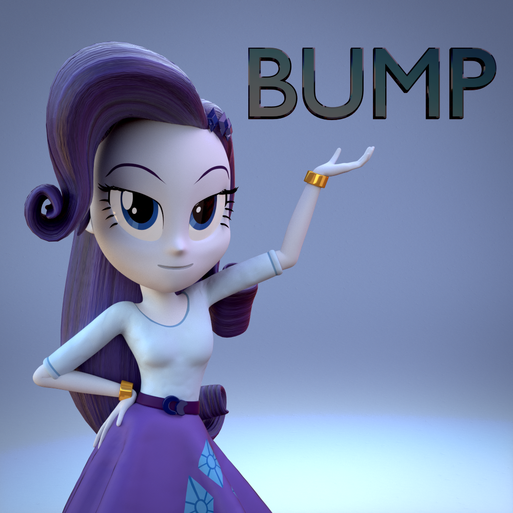 870351 - safe, artist:camtwo, artist:creatorofpony, rarity, equestria girls,  g4, /mlp/, 3d, 3d model, blender, bracelet, bump, clothes, female, jewelry,  pose, shirt, skirt, solo - Derpibooru