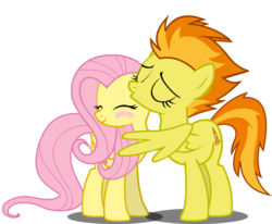 Size: 1154x953 | Tagged: safe, artist:rex213, fluttershy, spitfire, pegasus, pony, g4, blushing, crack shipping, duo, eyes closed, female, kissing, lesbian, shipping, simple background, spitshy, transparent background, vector