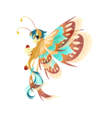 Size: 4253x5183 | Tagged: safe, artist:fuyusfox, oc, oc only, oc:blithe (benybing), breezie, absurd resolution, aside glance, colored wings, gradient wings, looking at you, simple background, solo, sparkly wings, species swap, transparent background, unshorn fetlocks, wings