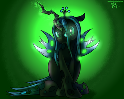Size: 2500x2000 | Tagged: safe, artist:neoncel, queen chrysalis, changeling, changeling queen, g4, crown, cute, cutealis, female, high res, jewelry, regalia, solo