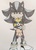 Size: 1448x2014 | Tagged: safe, artist:shadayloronic, oc, oc:autumn, crossover, looking at you, mephiles the dark, smiling, smiling at you, sonic the hedgehog, sonic the hedgehog (series), traditional art