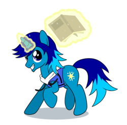 Size: 1020x1000 | Tagged: safe, artist:edowaado, oc, oc only, oc:light shine, pony, unicorn, book, commission, magic, male, solo, stallion