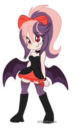 Size: 997x1678 | Tagged: safe, artist:xwhitedreamsx, oc, oc only, oc:sweet velvet, equestria girls, g4, boots, clothes, dress, equestria girls-ified, high heel boots, shoes, simple background, socks, solo, transparent background