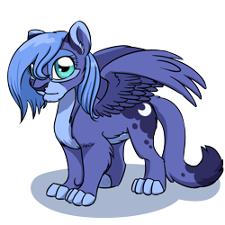 Size: 3000x3000 | Tagged: safe, artist:nothingspecialx9, princess luna, big cat, lion, pony, g4, cute, female, high res, lioness, lionified, not allura, s1 luna, simple background, solo, species swap, transparent background, winged big cat, winged lion, wings