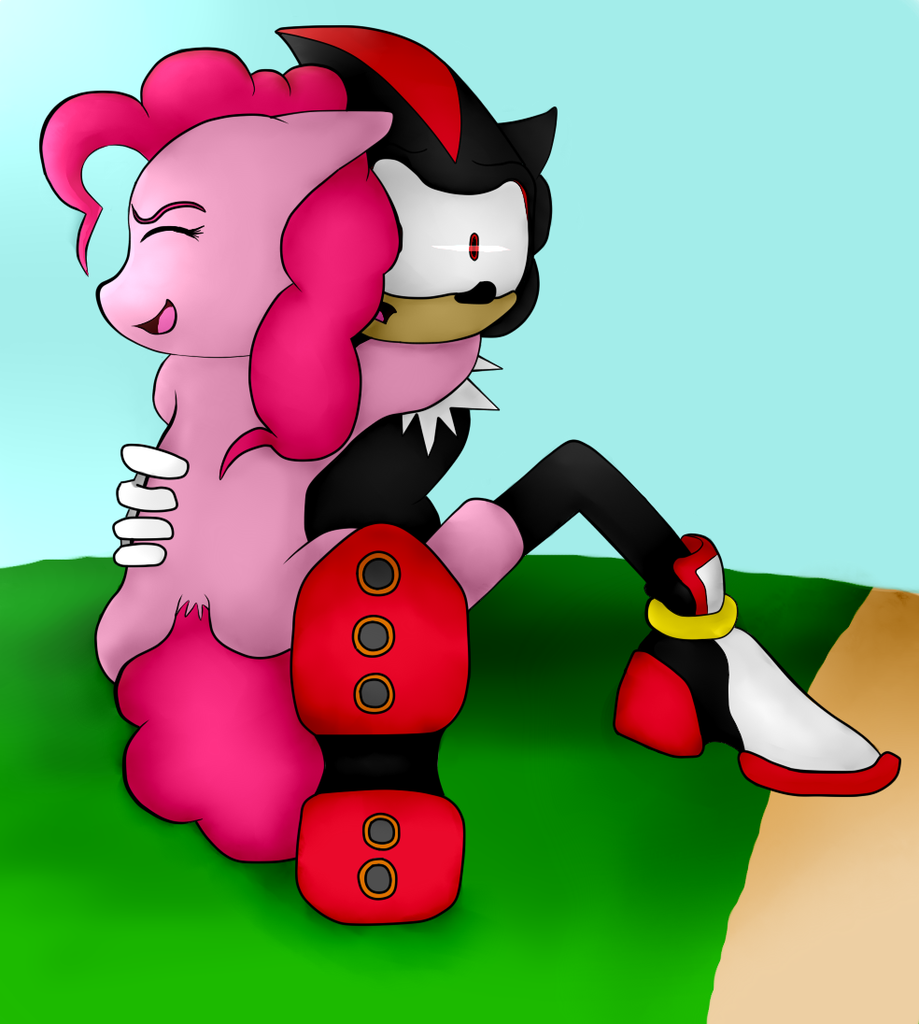 shadow and pinkie pie kiss