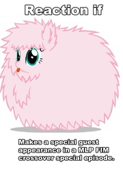 Size: 676x940 | Tagged: safe, oc, oc only, oc:fluffle puff, exploitable meme, meme, meta, reaction if