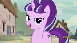 Size: 844x472 | Tagged: safe, screencap, starlight glimmer, g4, the cutie map, equal cutie mark, female, lidded eyes, s5 starlight, solo
