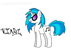 Size: 800x600 | Tagged: safe, artist:legendoflinks1, dj pon-3, vinyl scratch, g4, female, smiling, solo