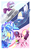 Size: 1000x1600 | Tagged: safe, artist:sion-ara, double diamond, night glider, party favor, sugar belle, earth pony, pegasus, pony, unicorn, g4, my little pony: friendship is magic, the cutie map, abstract background, backwards cutie mark, balloon, blowing up balloons, clothes, cupcake, equal four, female, flying, goggles, group, helmet, male, mare, quartet, scarf, skis, stallion