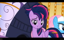 Size: 1359x860 | Tagged: safe, screencap, twilight sparkle, alicorn, pony, castle sweet castle, g4, alternate hairstyle, female, mare, punklight sparkle, solo, twilight sparkle (alicorn)