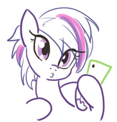 Size: 640x669 | Tagged: safe, artist:moronsonofboron, twilight sparkle, alicorn, pony, castle sweet castle, g4, adorkable, alternate hairstyle, cute, dork, duckface, female, mare, phone, punklight sparkle, selfie, twilight sparkle (alicorn)