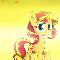 Size: 800x800 | Tagged: safe, artist:siggie740, sunset shimmer, pony, unicorn, g4, female, solo