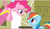 Size: 839x483 | Tagged: safe, screencap, pinkie pie, rainbow dash, g4, my little pony: friendship is magic, party of one, meme, youtube caption