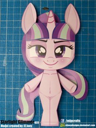 Size: 937x1250 | Tagged: safe, artist:eljoeydesigns, starlight glimmer, g4, season 5, antagonist, belly button, female, papercraft, solo