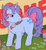 Size: 224x241 | Tagged: safe, screencap, sparkler (g1), g1, my little pony: escape from catrina, bow, female, mouth hold, paint, paintbrush, picture for breezies, solo, tail bow
