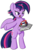 Size: 1449x2181 | Tagged: safe, artist:icy wings, twilight sparkle, alicorn, pony, castle sweet castle, g4, alternate hairstyle, crossover, duel disk, female, mare, punklight sparkle, simple background, solo, transparent background, twilight sparkle (alicorn), yu-gi-oh!