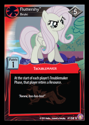 Size: 545x762 | Tagged: safe, enterplay, fluttershy, absolute discord, g4, my little pony collectible card game, brute, ccg, discorded, discorded fluttershy, flutterbrute