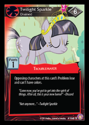 Size: 360x503 | Tagged: safe, enterplay, twilight sparkle, absolute discord, g4, my little pony collectible card game, big crown thingy, ccg, discorded, female, solo