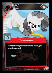 Size: 360x503 | Tagged: safe, enterplay, rarity, absolute discord, g4, my little pony collectible card game, ccg, discorded, element of kindness