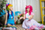 Size: 1200x800 | Tagged: safe, artist:kainkido, pinkie pie, rainbow dash, human, g4, cosplay, irl, irl human, photo