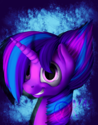 Size: 1024x1308 | Tagged: safe, artist:xormak, twilight sparkle, alicorn, pony, castle sweet castle, g4, alternate hairstyle, female, mare, portrait, punklight sparkle, solo, twilight sparkle (alicorn)