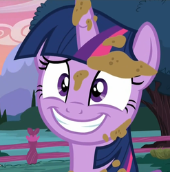 Size: 1045x1056 | Tagged: safe, screencap, twilight sparkle, alicorn, pony, castle sweet castle, g4, female, fence, reaction image, smiling, solo, twilight sparkle (alicorn)