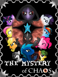 Size: 340x454 | Tagged: safe, artist:stashine-nightfire, applejack, fluttershy, pinkie pie, rainbow dash, rarity, twilight sparkle, oc, oc:darkly snoudler, oc:dogma dust, oc:nightfire, oc:rhytming speed, oc:sham-ann, comic:the mystery of chaos, g4, mane six