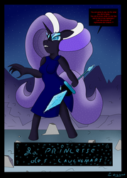 Size: 2500x3487 | Tagged: artist needed, safe, nightmare rarity, anthro, g4, angry, comic, cover, female, high res, solo