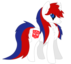 Size: 1858x1662 | Tagged: safe, artist:snugglescreen, pony, unicorn, autobot, crossover, optimus prime, ponified, transformers, transformers prime