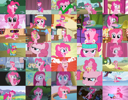 Size: 3197x2520 | Tagged: safe, artist:fred321123, edit, edited screencap, screencap, madame leflour, pinkie pie, sir lintsalot, twilight sparkle, earth pony, pony, a bird in the hoof, a friend in deed, applebuck season, baby cakes, bridle gossip, dragonshy, friendship is magic, g4, hearth's warming eve (episode), it's about time, over a barrel, party of one, secret of my excess, sonic rainboom (episode), sweet and elite, the best night ever, the return of harmony, the ticket master, winter wrap up, basket, clothes, collage, crying, crystal ball, dress, female, hearth's warming eve, high res, madame pinkie, mare, ocular gushers, party cannon, picnic basket, ponyville, puffy sleeves, saloon dress, saloon pinkie, solo, starry eyes, sugarcube corner, tongue out, wingding eyes