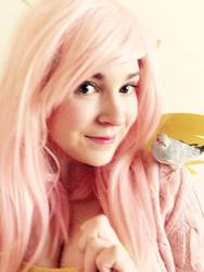 Size: 720x960 | Tagged: safe, artist:lochlan o'neil, fluttershy, bird, human, g4, cosplay, irl, irl human, photo