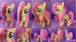 Size: 3260x1800 | Tagged: safe, artist:pantherpawcreations, fluttershy, g4, big eyes, cute, irl, photo, plushie, solo
