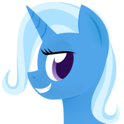Size: 750x750 | Tagged: safe, artist:the smiling pony, trixie, pony, unicorn, g4, female, mare, simple background, smiling, solo, transparent background