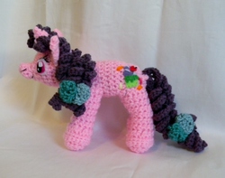 Size: 3073x2417 | Tagged: safe, artist:gwilly-crochet, sugar belle, g4, the cutie map, high res, irl, photo, plushie, solo
