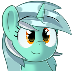 Size: 725x700 | Tagged: safe, artist:sykobelle, lyra heartstrings, pony, unicorn, g4, cute, female, portrait, simple background, smiling, solo, transparent background