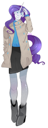 Size: 368x968 | Tagged: safe, artist:averyskies, rarity, human, equestria girls, g4, female, horn, horned humanization, humanized, pony coloring, solo