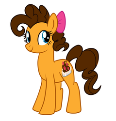 Size: 1793x1874 | Tagged: safe, artist:xwhitedreamsx, oc, oc only, oc:cheese cake, earth pony, pony, female, mare, offspring, parent:cheese sandwich, parent:pinkie pie, parents:cheesepie, solo