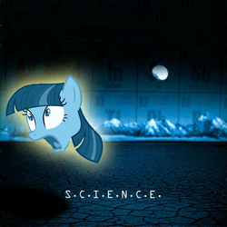 Size: 1000x1000 | Tagged: safe, artist:sleepysteve95, twilight sparkle, incubus, g4, three's a crowd, album, album cover, female, gasp, open mouth, parody, photoshop, science, shocked, solo