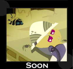 Size: 600x568 | Tagged: safe, artist:vavacung, edit, daring do, changeling, spider, comic:changeling-scout, g4, comic, soon