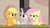 Size: 2560x1430 | Tagged: safe, screencap, applejack, fluttershy, sugar belle, g4, my little pony: friendship is magic, the cutie map, equal cutie mark, meme, raised eyebrow, youtube caption