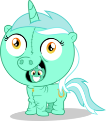 Size: 975x1115 | Tagged: safe, artist:punzil504, lyra heartstrings, pony, unicorn, g4, clothes, cute, female, irrational exuberance, lyrabetes, pony costume, simple background, solo, transparent background, vector