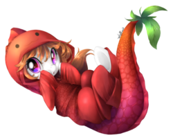 Size: 974x787 | Tagged: safe, artist:takuyarawr, oc, oc only, :o, clothes, costume, eyes open, full body, hooves on cheeks, lying down, on back, open mouth, simple background, solo, transparent background