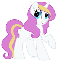 Size: 735x768 | Tagged: safe, artist:faith-wolff, oc, oc only, oc:rose quartz, blank flank, female, filly, offspring, parent:prince blueblood, parent:rarity, parents:rariblood, simple background, solo, transparent background