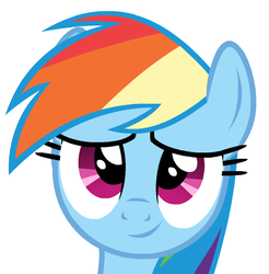 Size: 621x630 | Tagged: safe, artist:themightyshizam, rainbow dash, pegasus, pony, g4, cute, dashabetes, female, looking at you, mare, simple background, smiling, solo, vector, white background
