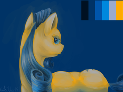 Size: 1600x1200 | Tagged: safe, artist:causticeichor, rarity, g4, limited palette, looking at you