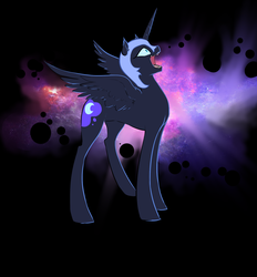 Size: 1280x1382 | Tagged: safe, artist:glacierclear, nightmare moon, g4, female, galaxy mane, solo