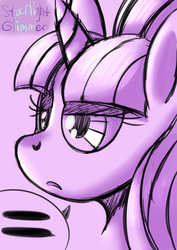 Size: 744x1052 | Tagged: safe, artist:artsygum, starlight glimmer, g4, the cutie map, female, sketch, solo