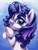 Size: 1500x2000 | Tagged: safe, artist:verulence, rarity, pony, unicorn, g4, alternate hairstyle, curly mane, cute, female, looking at you, mare, raribetes, smiling, solo