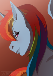 Size: 2480x3507 | Tagged: safe, artist:mrdoritoz, rainbow dash, anthro, g4, female, high res, solo