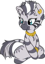 Size: 6000x8525 | Tagged: safe, artist:dfectivedvice, artist:mactavish1996, zecora, zebra, g4, absurd resolution, chest fluff, cute, female, filly, foal, simple background, solo, transparent background, vector, zecorable